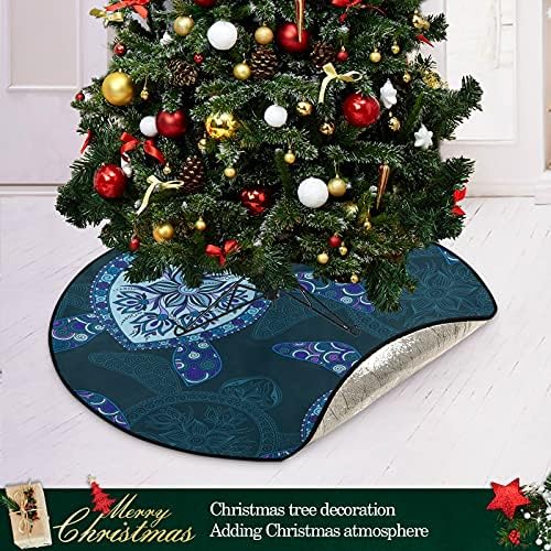 צב בעלי חיים מחצלת עץ חג המולד אטום למים עמדת עץ מגש שטיח מחצלת מתחת לאביזר עץ חג המולד לקישוט חג המולד אספקת