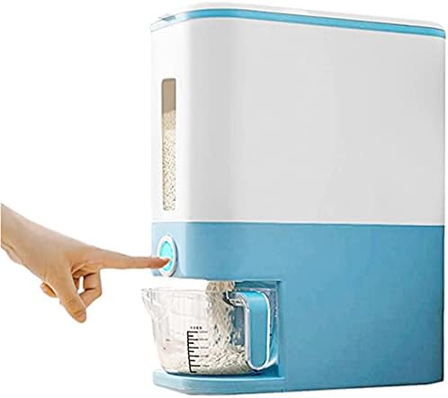 שקיות חטיף ביתי צילינדר מדידת אחסון אחסון דלי עם אוטומטי תיבת טנק אורז מחוון שקיות עבור מזון
