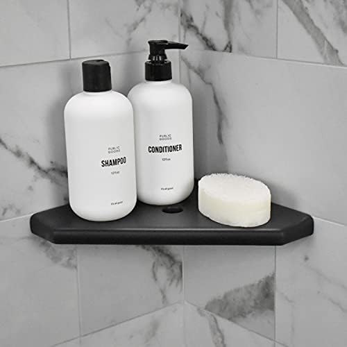 Questech Décor 8 אינץ 'מדף מקלחת פינתית וכלי סבון צפים בגודל 5 אינץ