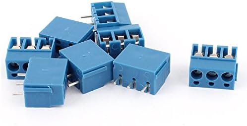 אקסיט 8 יחידות אביזרי אודיו ווידאו אוג 22-14 א. ק. 300 וולט 10 א. 3 מעגלים מודפסים מחברים ומתאמים של מסוף בורג בלוק כחול