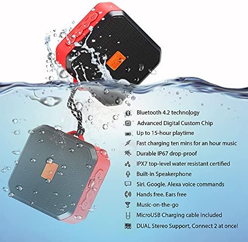 Tek Styz IPX7 רמקול תואם ל- Samsung Galaxy Z Flip עם זמן משחק אטום למים 13 שעות, מקורה, חיצוני נסיעה 1500