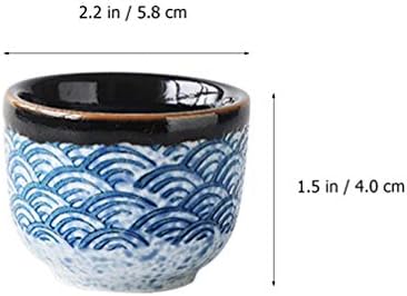 המוטון 2 יחידים סארים כוסות אוצ'וקו בסגנון יפני תה קרמיקה סאקי כוס הגשה כוסות כוסות תה חרס מסורתיות כוסות