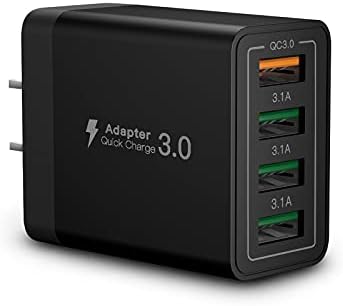 חסימת מטען קיר USB, Aioneus 40W 4-Port בלוק טעינה מהיר, QC 3.0 תקע מטען קובייה USB לאייפון 14 13 12 11 Pro Max XS XR
