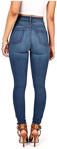Andongnywell גבוה מותניים בג'ינס רזים בגובה המותניים המותניים לנשים