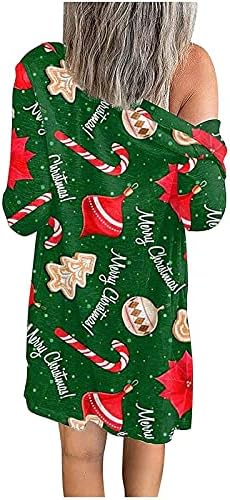 חולצת טוניקה של שרוול ארוך נשים ביתי חורף טרנדי טרנדי, צמרות פוליאסטר ללא צווארון, נוחות קפלים רכה טוניקת סנטה