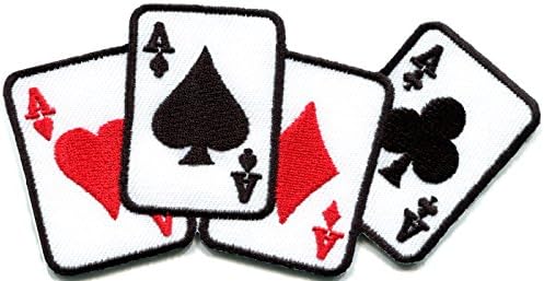 הרבה 3 פוקר אס של ספיידים יהלומים מועדונים לבבות כרטיסי קוביות קוביות הימורים ליידי מזל לאס וגאס אפליקציות רקומות טלאים