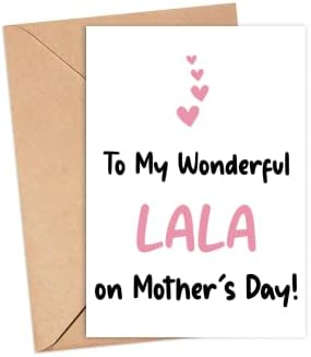 לללה הנפלאה שלי בכרטיס יום האם - כרטיס יום אמהות לאלה - כרטיס ללה - מתנה עבורה - לכרטיס הללה הנפלא שלי - כרטיס יום