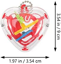 AMOSFUN 1 קופסא 1 VALENTINES יום מתנה תליוני כדור בצורת לב