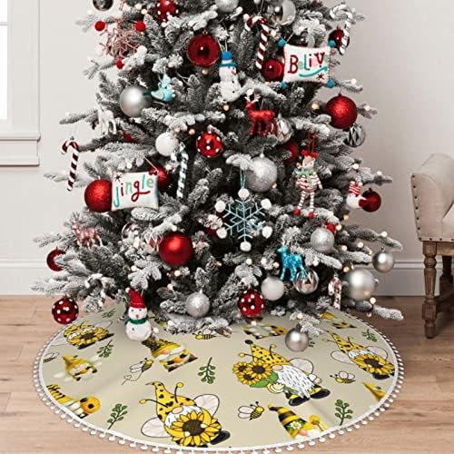 חצאית עץ חג המולד 36 אינץ 'מסיבת חג מסיבת חג המולד קישוט עץ חג המולד קישוטים מקורה Outdoo