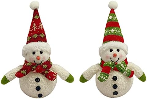 רמזים קישוט לחג המולד זוהר שלג בובות קישוטי בובה שלג זוהר LED LED LIGHTLE LIGHT HORGY HORDY מסיבת בית קישוטי בריכה