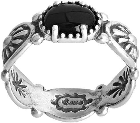 אמריקאי מערב סטרלינג כסף נשים של טבעת בחירה של חן צבע קונצ ' ה עיצוב גדלים 5 כדי 10