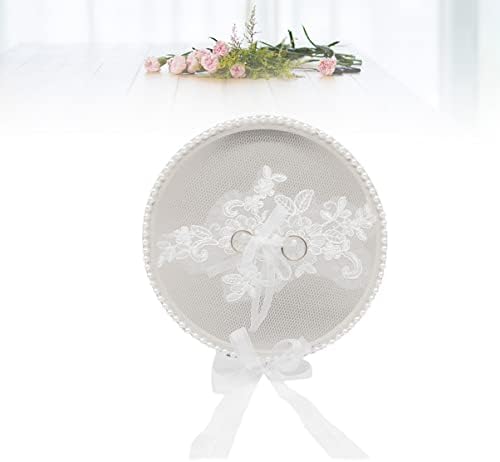 טבעות אבאודם כרית כרית פרח אירוסין טבעת קשת עץ עבור דקורטיבי נושא טקס חתונה מיכל