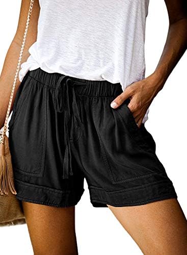 מכנסיים קצרים של חוף קיץ סופרנייר מותניים אלסטיים משיכת מכנסי טרקלין קצרים משקל קלים