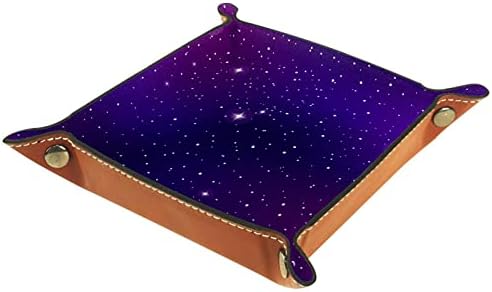 עור שרות מגש מחזיק-שטח אולטרה סגול גלקסי גלקסי משרד שולחן מגשי שולחן העבודה אחסון ארגונית עבור מפתח טלפון