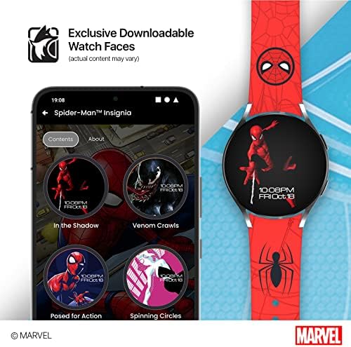 Marvel - Spider -Man Insignia Samsung Smartwatch להקת - מורשה רשמית - 20 ממ