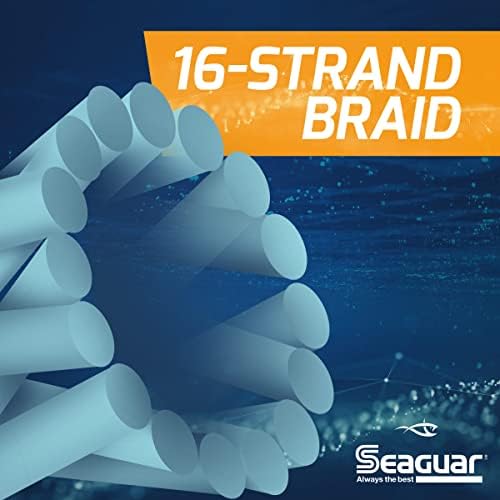 Seaguar ThreadLock 16 Strand Hollow Core Braid, Hi-vis לבן 600yd 80lb