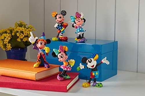 Enesco Disney מאת Britto Mickey Mouse Miniature פסלון, 3.54 אינץ ', רב צבעוני, 6006085
