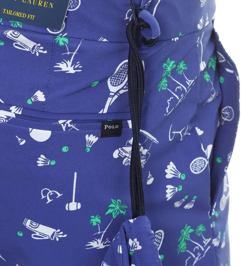 מופע של פולו ראלף לורן מבט למתיחת מכנסיים שחייה של גולף גולף 9 חרק עם כיס משיכה תואם
