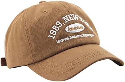 קלאסי 1989 ניו יורק מכתבי רקמת בד נמוך פרופיל בייסבול כובע נהג משאית כובע ריצה גולף כל עונות