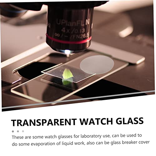 40 יחידות שעון זכוכית ברור כיכר משקפיים עגול משקפיים זכוכית כוסות מעבדה מעבדה צלחת כימיה זכוכית כיפת שעון זכוכית שעון זכוכית