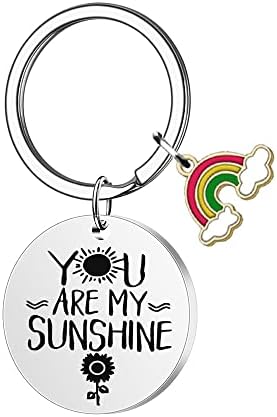Yazmeen אתה אור השמש שלי מותאם אישית מחזיק מפתחות מתכת אהבה מתנות למחזיק מפתחות לחברים זוג משפחתית חובבי מנטרה