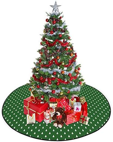 חצאית עץ חג המולד לחג המולד של אמבסון, דפוס רציף של פעמוני יד לנושא חגיגת הסילבסטר של סילבסטר, קישוט חג עונתי של מחצלת