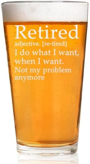 קרווליטה בדימוס אני עושה מה שאני רוצה, כשאני לא רוצה את הבעיה שלי יותר-כוס בירה של 16 אונקיות, מתנות פרישה מצחיקות