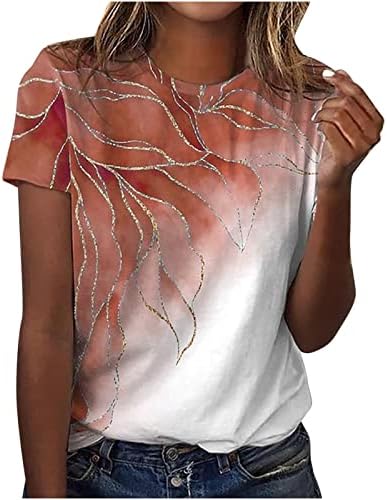 2023 Blusa de Manga Corta Tops Camiseta de Cuello Redondo Para Mujer Camisetas pliegue expleso tela de moda tee חולצה