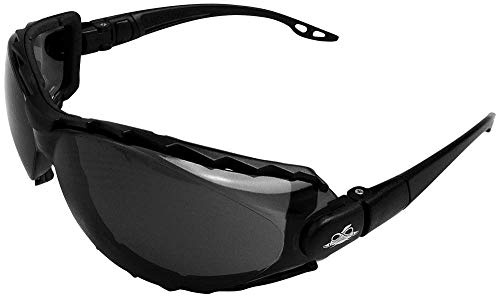 משקפי בטיחות Bullhead BH2033AF CG4 Goggle ניתנים להמרה למשקפי משקפיים הכוללים קצף ומקדשים נשלפים, 2 H, 4 L, 9 W, פוליקרבונט,