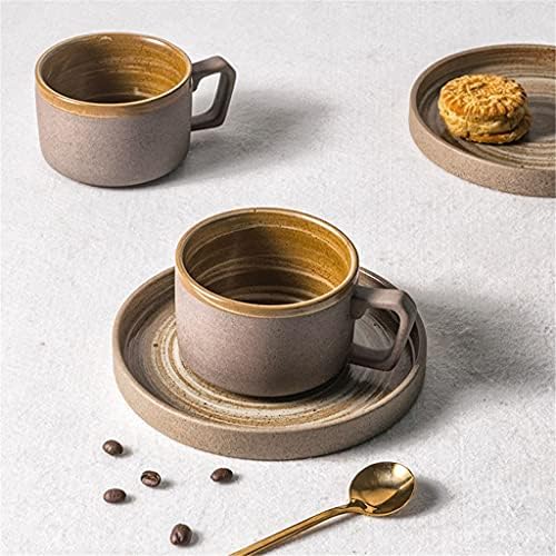 SXNBH סגנון יפני כוס קפה קפה ומוצרי צלחת סט קטן