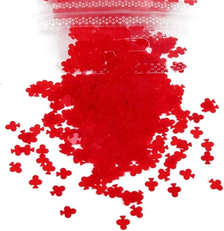 משחק כרטיס סגנון נייל פאייטים פוקר לבבות יהלומי ספייד עיצוב פתיתי פאייט 3 ד נייל אמנות קישוט לבית -