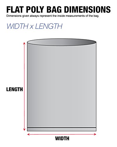 הקלטת לוגיקה TLPB480W שטוחה 2 מיליאר שקיות פולי, 9 x 12, לבן