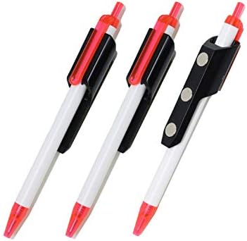 מחזיק עט מגנטי של Revmark עם 3 מחזיקים ו -3 עטים, ארהב תוצרת, עובד על משטחי מתכת כמו ארונות תיוק, שולחנות עבודה,