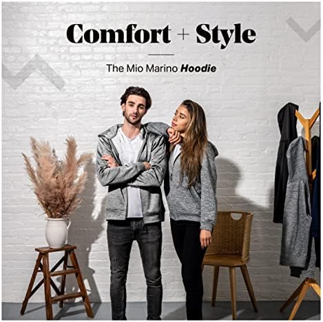 Mio Marino Premium Zip-Up Hoodie לנשים עם גימור מט חלק ורירית פליס נעימה-סוודר נשים עם מכסה