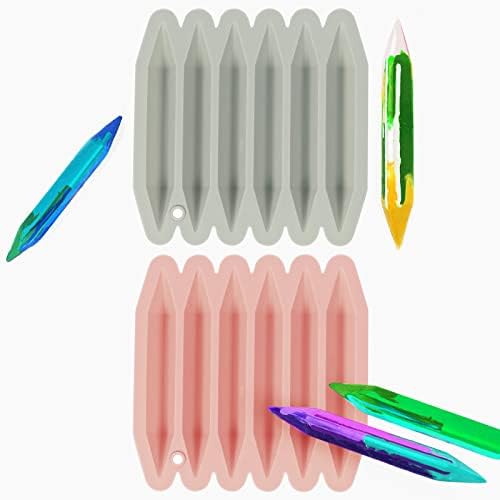 2 חבילות עפרון עפרון מיחזור, תבנית סיליקון תלת מימדית כפולה לשימוש חוזר