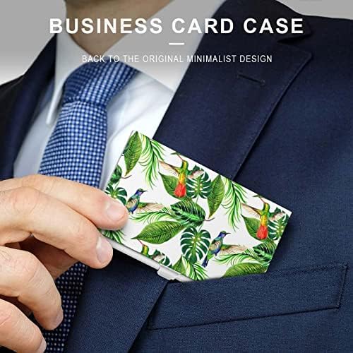 טרופי הוואי עלים דקל עץ עסקים כרטיס בעל כיס כרטיס ביקור מקרה דק כרטיס ארנק לגברים נשים