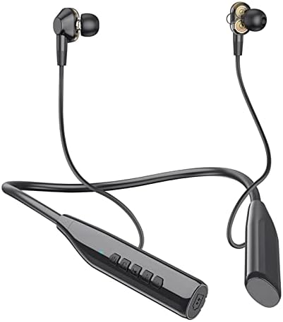 Hurkeye Bluetooth אוזניות צוואר צוואר 45 שעות זמן משחק עם אוזניות מיקרופון, אוזניות ספורט אטומות למים של IPX5
