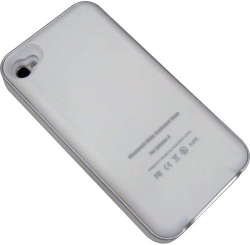 エコネット אקונט icustom עבור מארז מקלדת שקופיות של iPhone 4, לבן EN-008WH