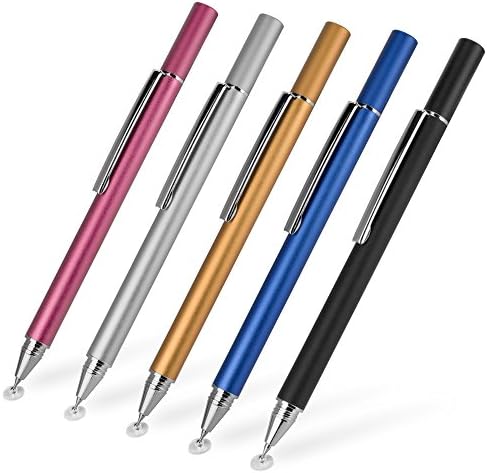 עט חרט בוקס גלוס תואם ל- Dell XPS 15 - Finetouch Capacitive Stylus, עט חרט סופר מדויק עבור Dell XPS 15 - Jet Black