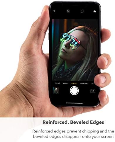 Zagg Invisibleshield Glass Glite Protector Resse - מיוצר עבור Apple iPhone 11 Pro - מסך ידידותי למקרה - השפעה והגנה