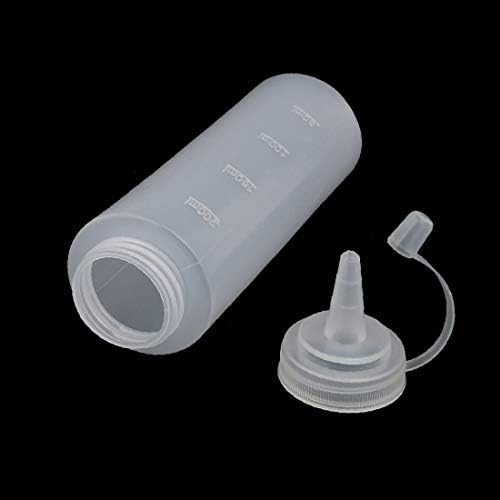 אקס-דריי 200 מ ל פלסטיק רך ישר מקור לסחוט שמן מים מחלק בקבוק עם מכסה (חדש לון0167 200 מ ל רך בהשתתפות פלסטיק ישר מקור