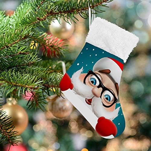 גרבי חג המולד של Alaza Santa Claus קלאסית קלאסית קישוטים לגרביים קטנים בהתאמה אישית לעיצוב המסיבות של עונת החגים המשפחתית