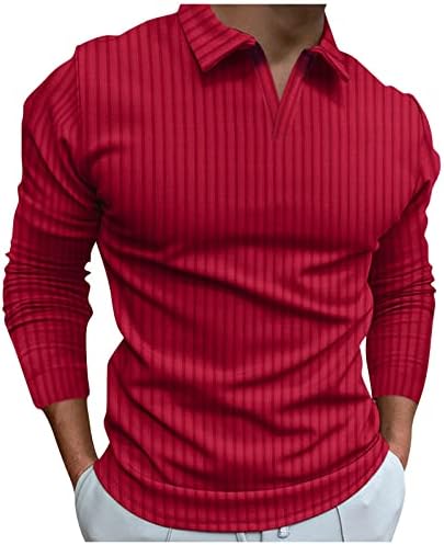 חולצות פולו לגברים סתיו חורף חורף V צווארון V
