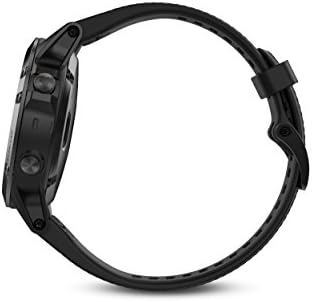 Garmin Fēnix 5 צרור ביצועים, פרימיום ומולטי -ספורט מחוספס GPS Smartwatch, כולל רצועת דופק, זכוכית ספיר, שחור