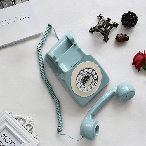 MMLLZEL רטרו טלפון טלפוני טלפון עתיק טלפון וינטג 'קווי טלפון מיטב מתנות טלפון קונטיננטליות משנות השישים