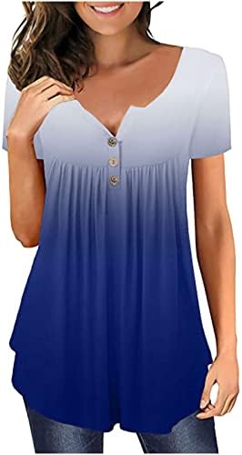 שרוול ארוך בתוספת גודל חולצות לנשים נשים בתוספת גודל שיפוע מודפס צווארון קצר שרוול חולצות כפתור