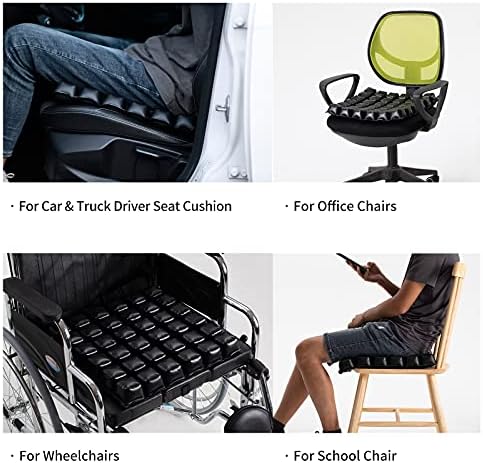 ג'יליטק ספוג מילא כרית מנפחת עצמית, כרית מושב מתנפחת אוויר, כריות כיסא לכיסא משרדי, כריות כסאות גלגלים, כרית מושב