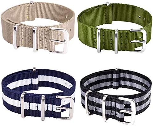 ריצ ' ה צבאי בליסטי ניילון רצועת 8 חבילות 18 ממ 20 ממ 22 ממ שעון להקת ניילון החלפת שעון רצועות עבור גברים נשים