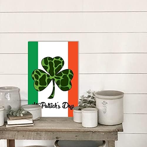 עיצוב קיר לחדר שינה אירלנד דגל שמרוק שלט מותאם אישית מתנה 8x12in Happy St. Patrick's Day's Plaques כפרי בית חווה כפרי
