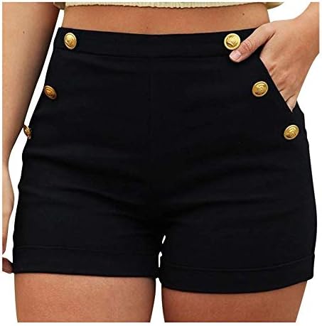 מכנסיים קצרים של Jofow לנשים פרוע מוצק שולטת מכנסיים מיני -מכנסיים